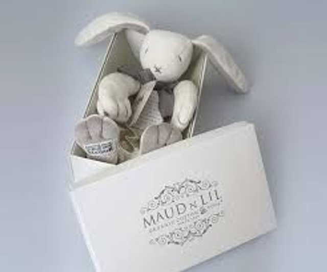 Bunny Comforter Toy - Organic Cotton - Baby Gift Boxed