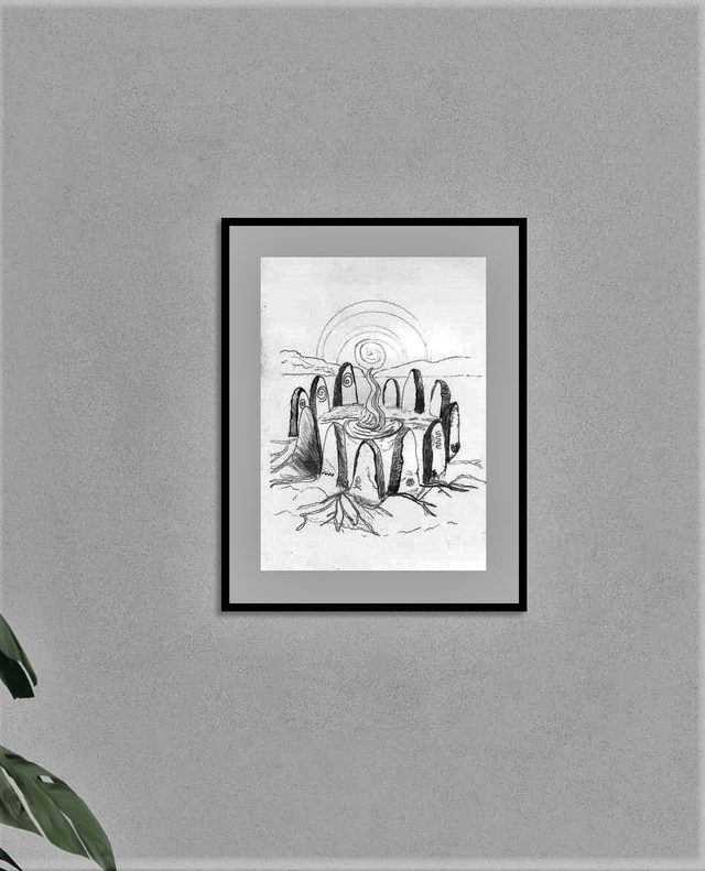 Sacred Stone Circle (Ink - Print only)