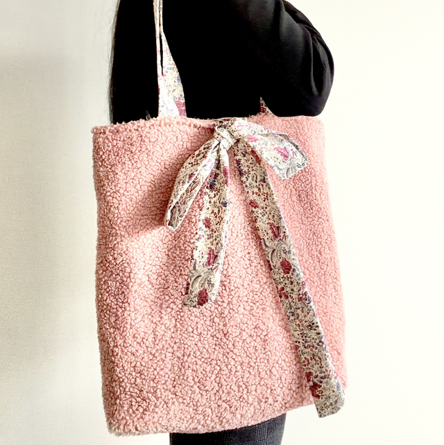Sac cabas Teddy vieux rose