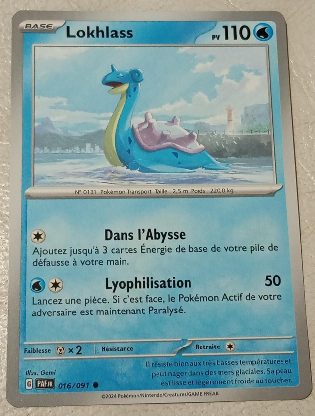 Carte pokémon Lokhlass