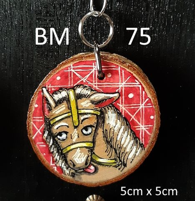 BM porte-clés  cheval médiéval