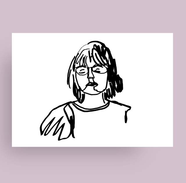 Autoportrait illustration papier (A4)