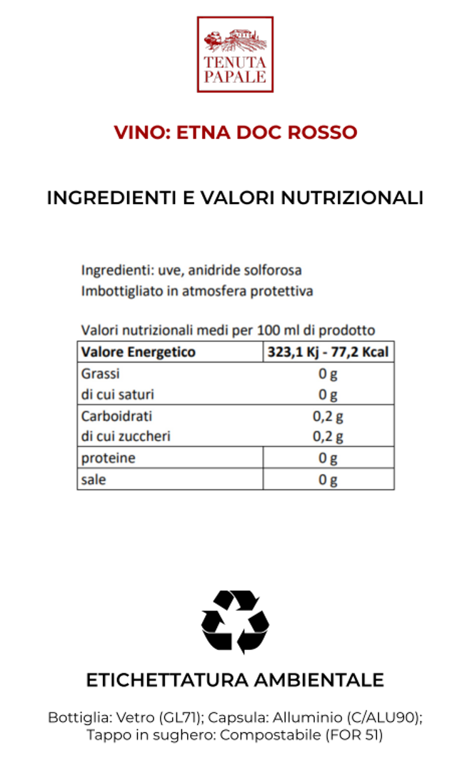ETNA DOC RED - LYSIOS 75 CL
