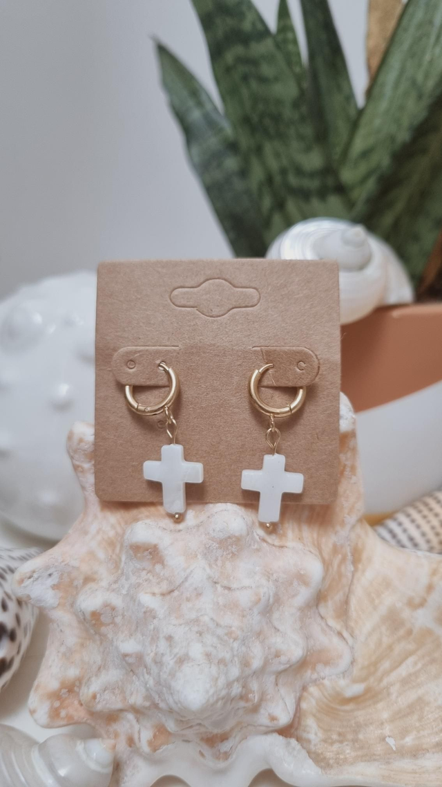 Boucles d’oreilles croix 