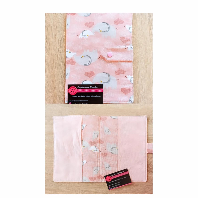 Protège carnet de santé éléphants