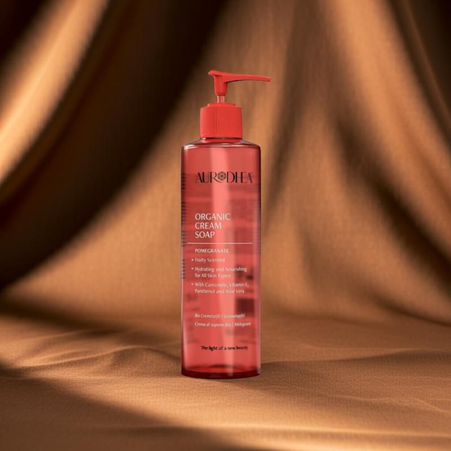 Aurodhea Organic Cream Soap – Pomegranate 260ML | Nourishing & Hygiene