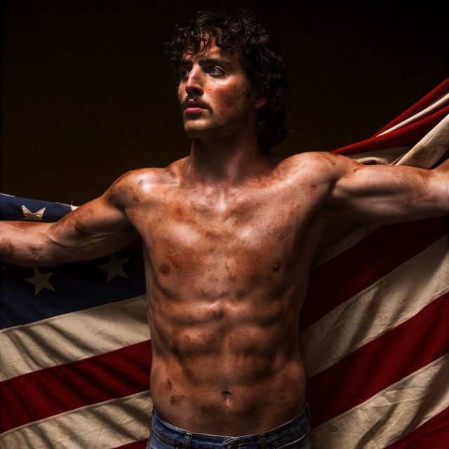 Benson Boone - American Heart LP (Red, White & Blue Marble Vinyl & Poster)