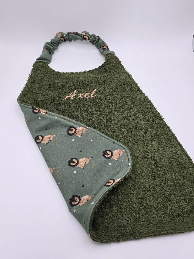 Bavoir enfant double face