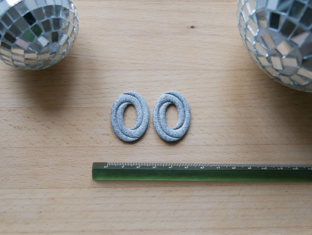 Maxi loop gris paillettes