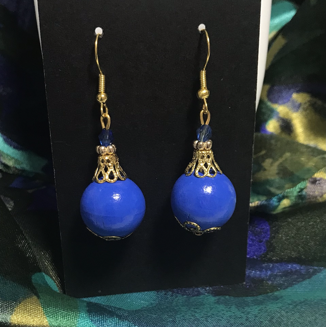 Blue Dangling Earrings - BLDE65