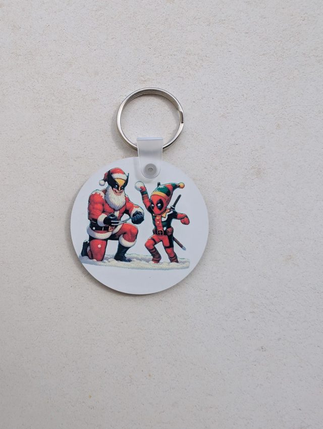 Portes clés sublimation Deadpool Wolverine