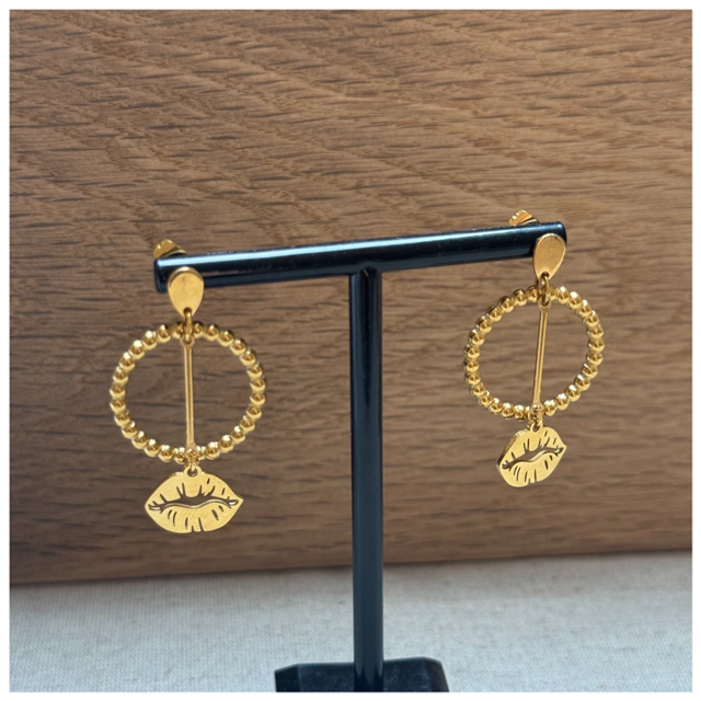 Boucles d’oreilles bouche 