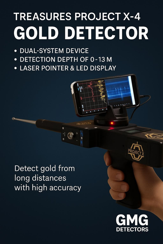 TREASURES PROJECT X-4 Golddetektor