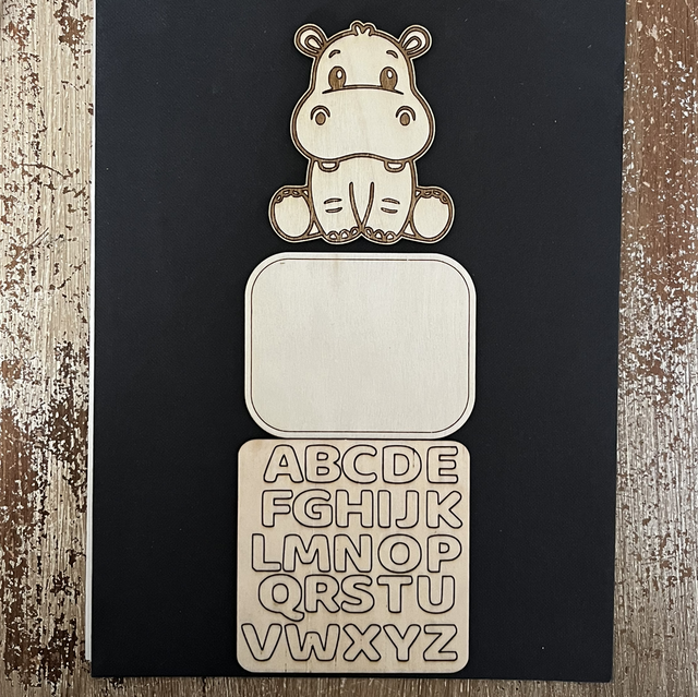 Plaque hippopotame 