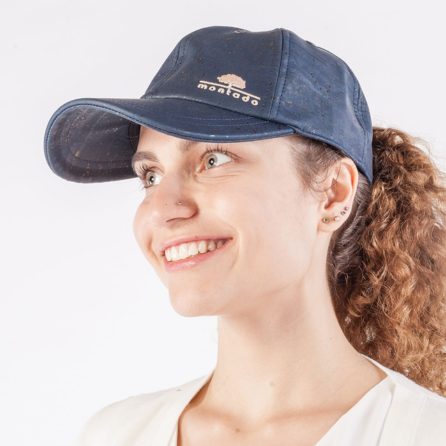 Casquette en liège bleu foncé montado