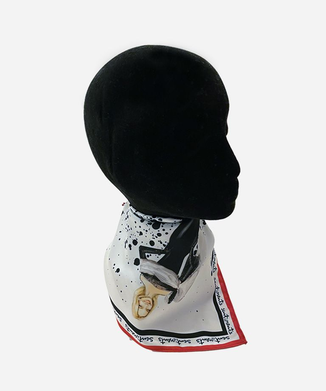 Szatén kendő - piros