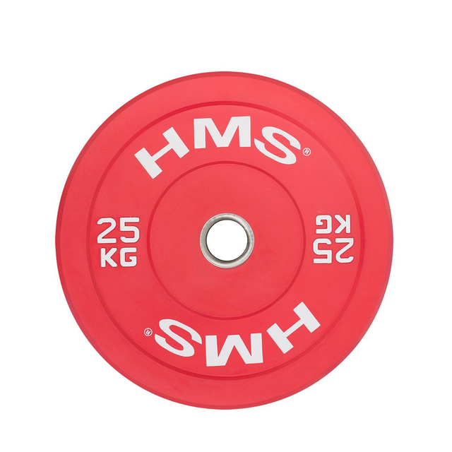 HMS Olympische Halterschijf CBR RED BUMPER 2 x 25 KG
