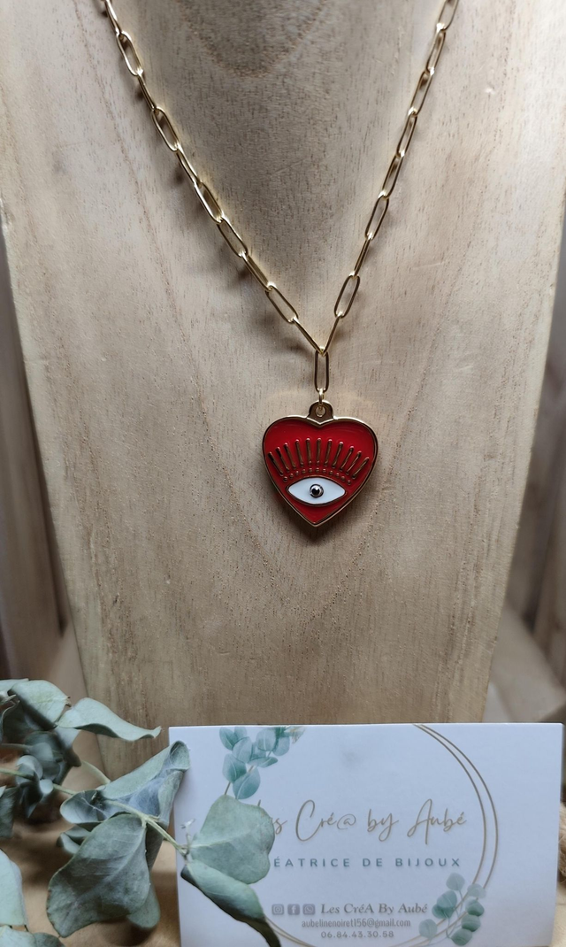 COLLIER GOLD/ COEUR ROUGE 0000989