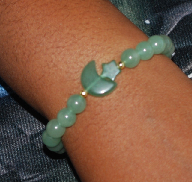 Bracelet en aventurine verte
