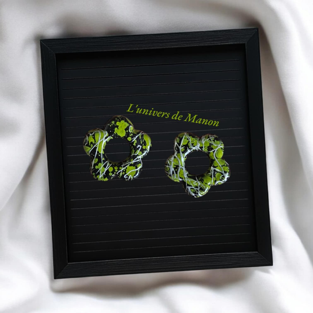 2 Pampilles fleurs (créoles interchangeables)  