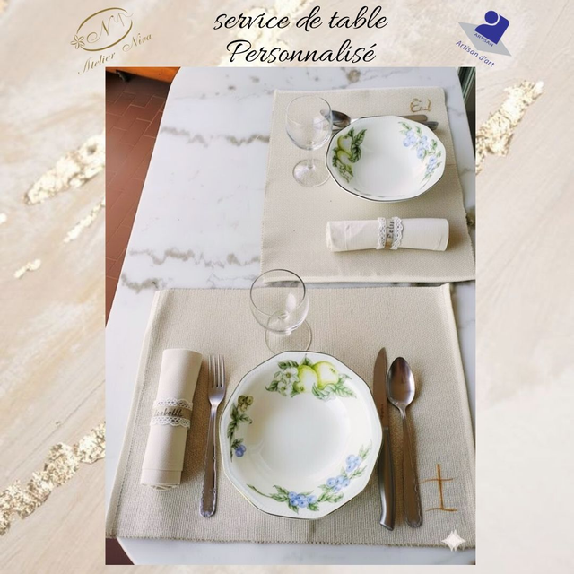L'Art de la Table par l'Atelier Nira : Charme Rustique et Personnalisé