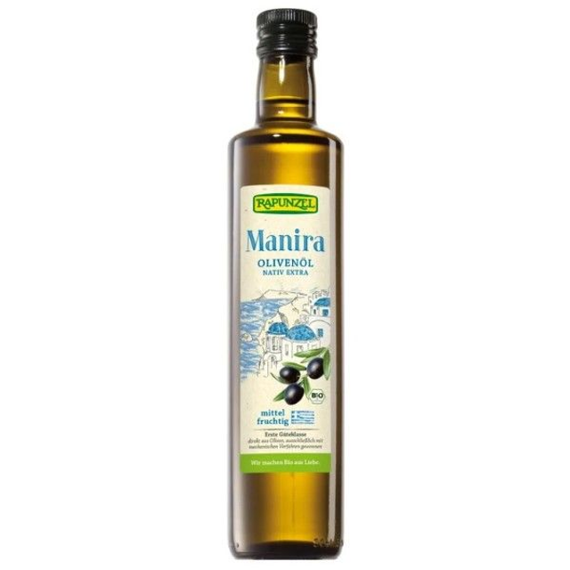 Rapunzel Olivenöl Manira, nativ extra aus Griechenland, 500ml Flasche