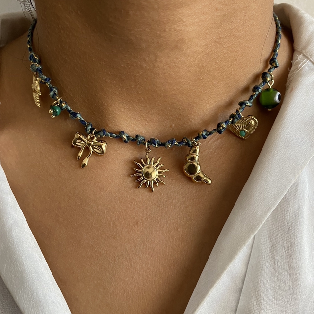 Collier vanessa vert