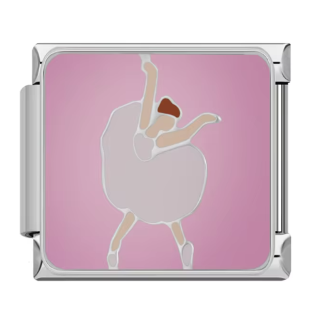 Charm Bailarina Fondo Rosa