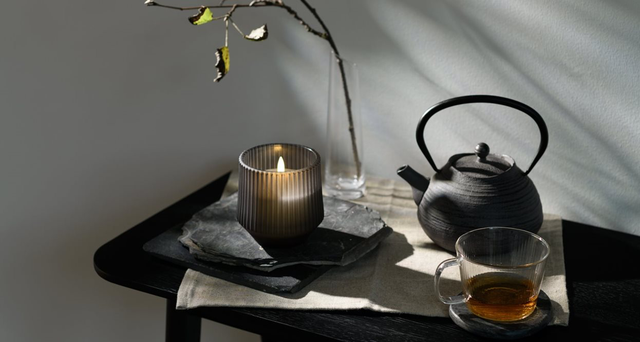 Scented Wax Glass Candle Harmony W8,5 x H9,5cm