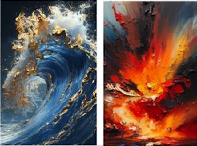 Pittura in acrilico: Materico e foglie metalliche da Martedì 27 Gennaio (dalle 20:00 alle 22:00) iva compresa