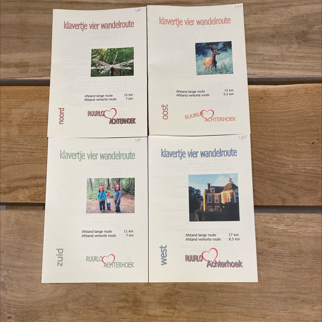 Klavertje 4 wandelroutes