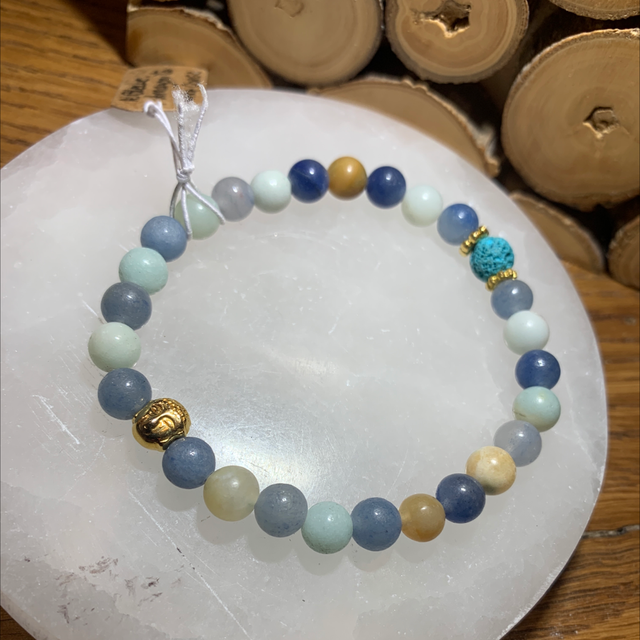 Aventurine bleue et Amazonite 