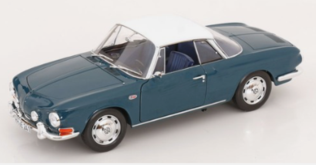 VW Karmann Ghia 1500 1961 Sea blue Norev 1:18