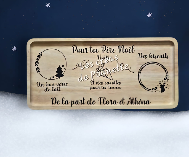 Plateau du Père Noël à personnaliser