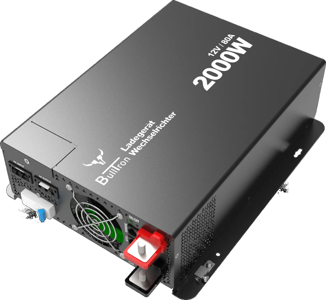 BullTron WR Combi (2000W Wechselrichter + 80A Ladegerät) mit Fernbedienung