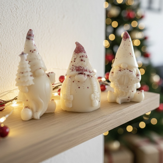 Lot de 3 gnomes de Noël