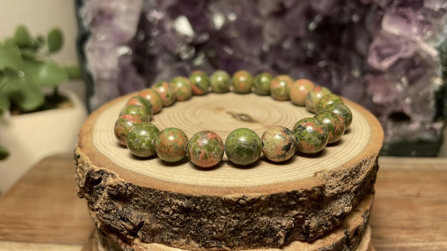 Bracelet JASPE UNAKITE 8mm