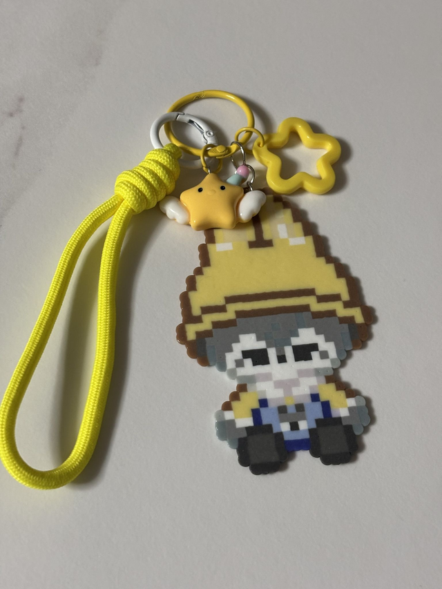 Porte-clés BANG CHAN en perles à repasser fait main 