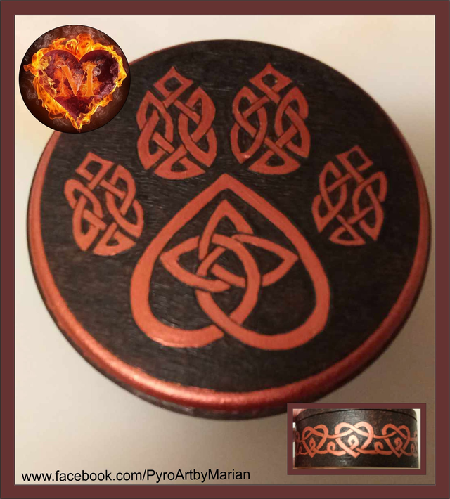 Celtic Paw Print Trinket Box 🐾