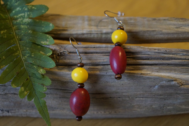 Graine double rouge et jaune