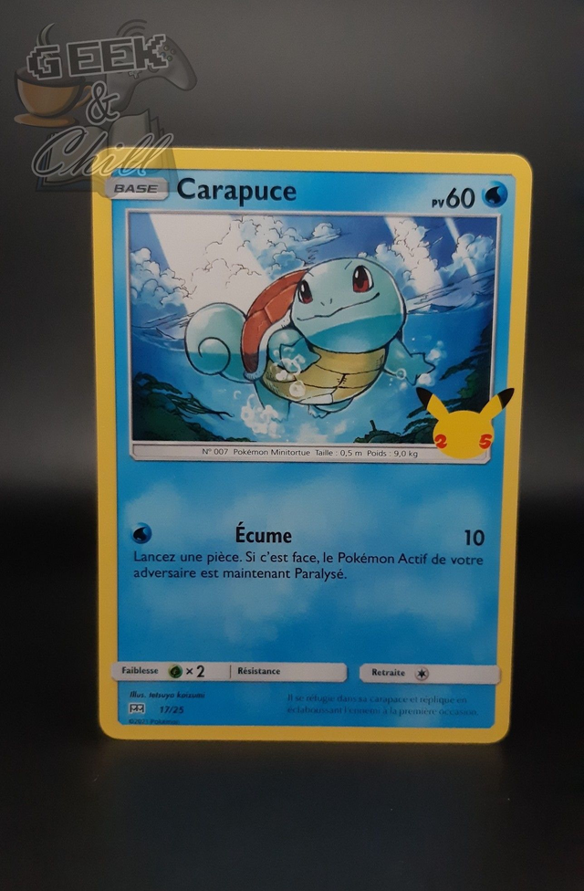 Carte Pokémon - 25th Anniversaire - Promo McDo 2021 - Carapuce
