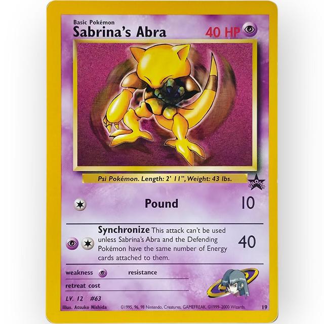 Sabrina's Abra Promo Nr. 19 | Wizards Black Star | Englisch