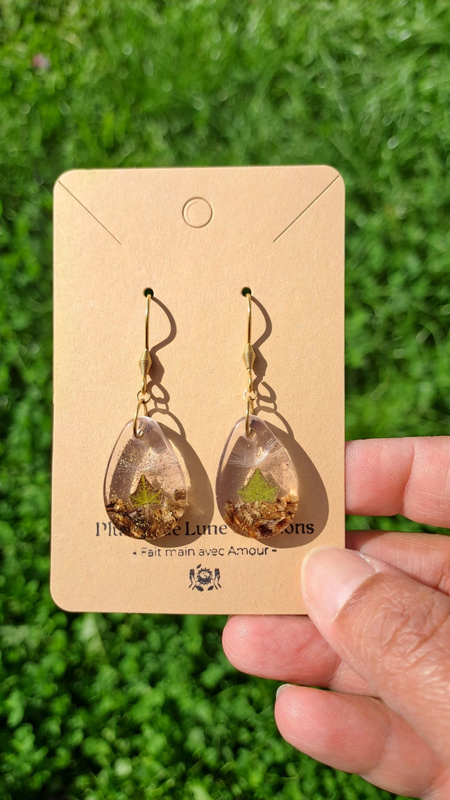 Boucles d'oreilles Nature