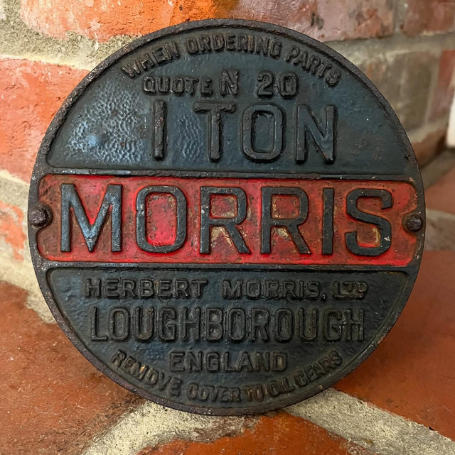Herbert MORRIS Loughborough England Commercial Plaque