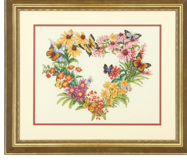 Wildflower wreath by Dimensions 