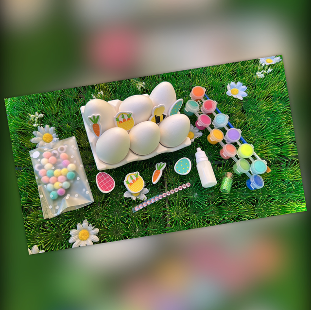 Easter Eggs - Paint and Decorate The Easter Eggs - Painting Kit - Boredom Box - Easter Activity  - Home Deco 