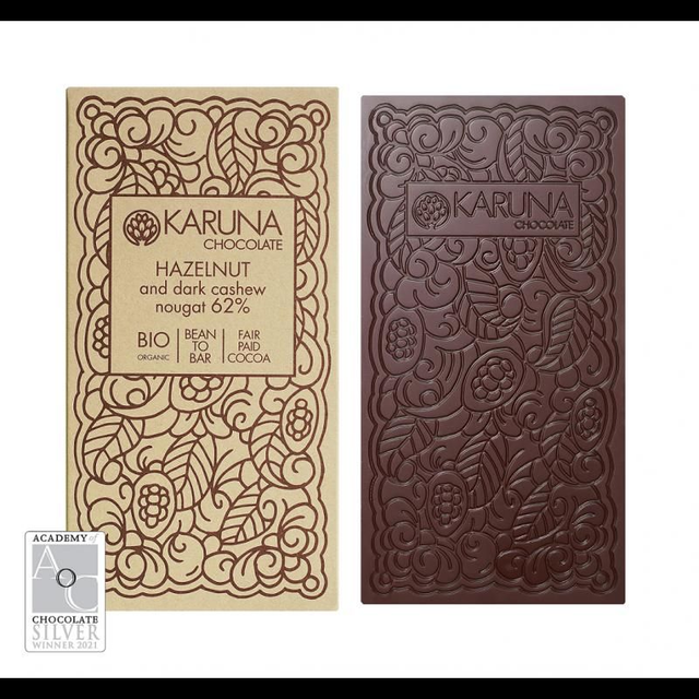 Karuna 62% cashew mylk with roasted hazelnuts