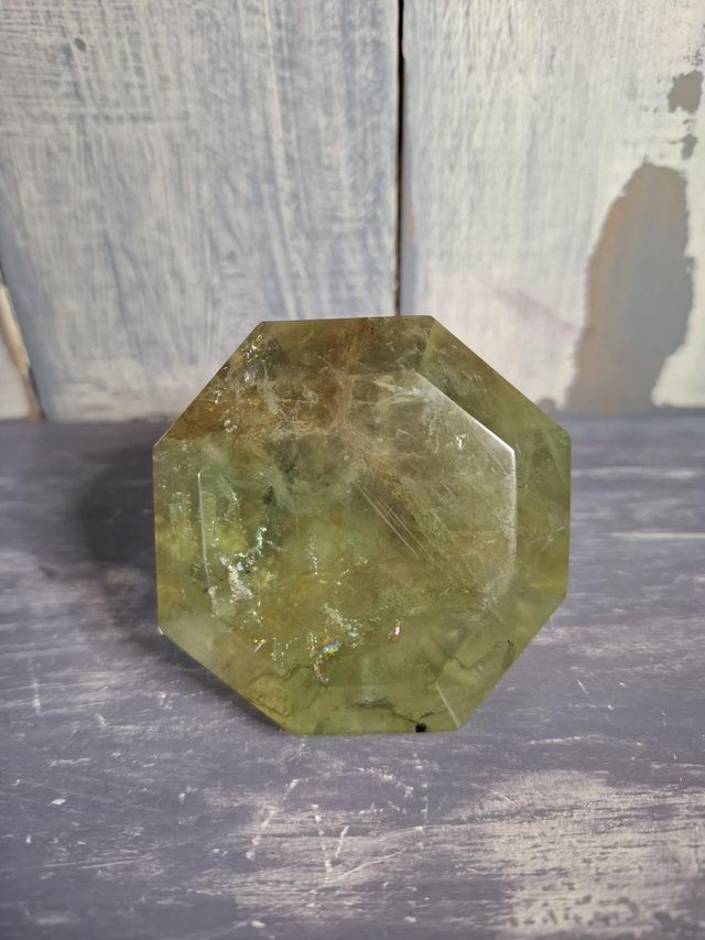 Green Fluorite Diamond 