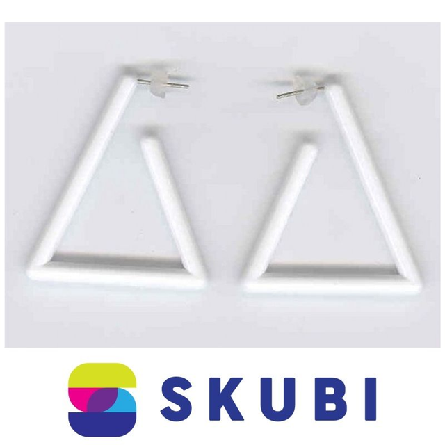 RETRO NÁUŠNICE PLASTOVÉ - TRIANGL - 4.5 CM (č. 146)