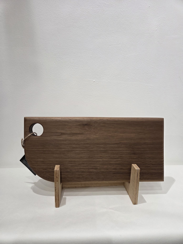 Plain Walnut Wooden Chopping Board With Hole - AH-005